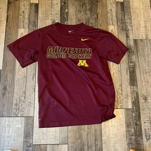 gophers maroon dri fit shirt